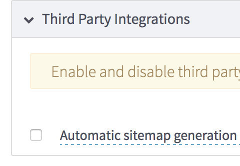 Automatic Sitemap